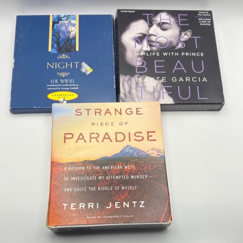 Vintage Audiobook Set • Memoir & Mystery • CD Stories That Resonate